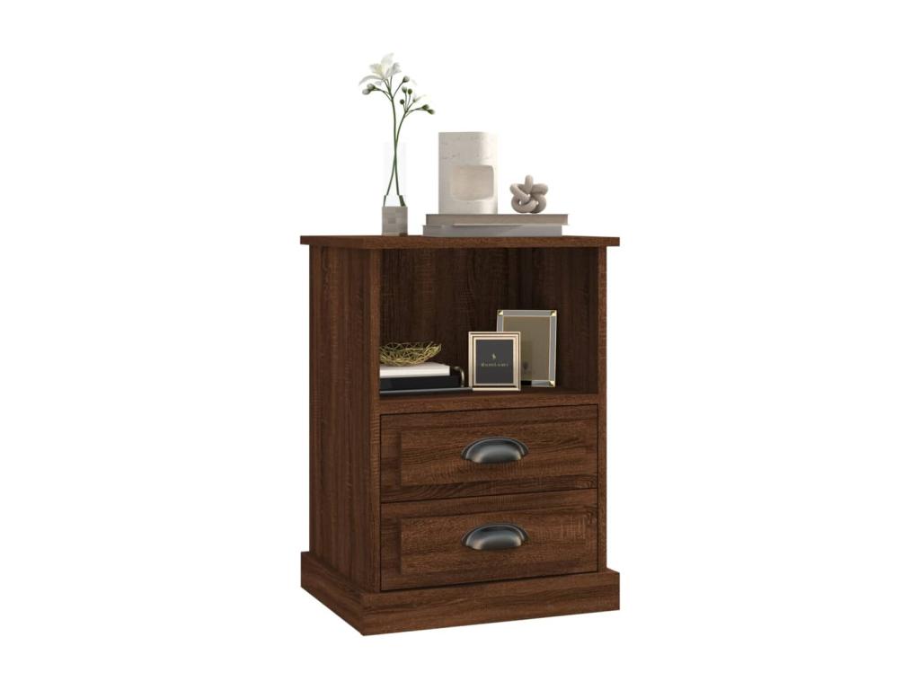 Mobili per la casa in legno di quercia marrone, 43 x 36 x 60 cm