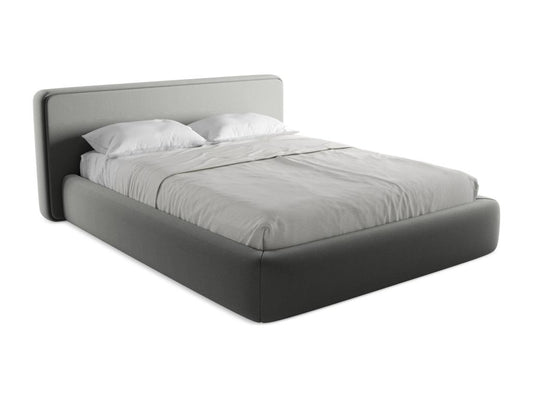 Letto in tessuto Boucle beige, 160 x 200 cm