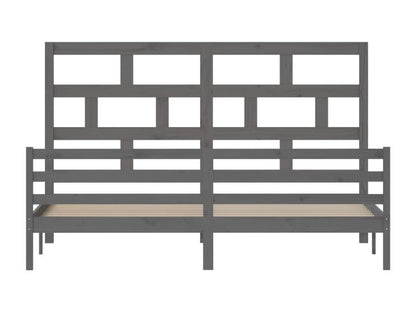 Materasso in legno massello grigio, 200 x 200 cm