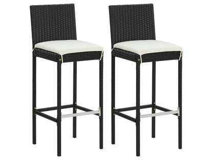 Mobili per la casa in vimini intrecciato in resina nera - dlz1766583280989