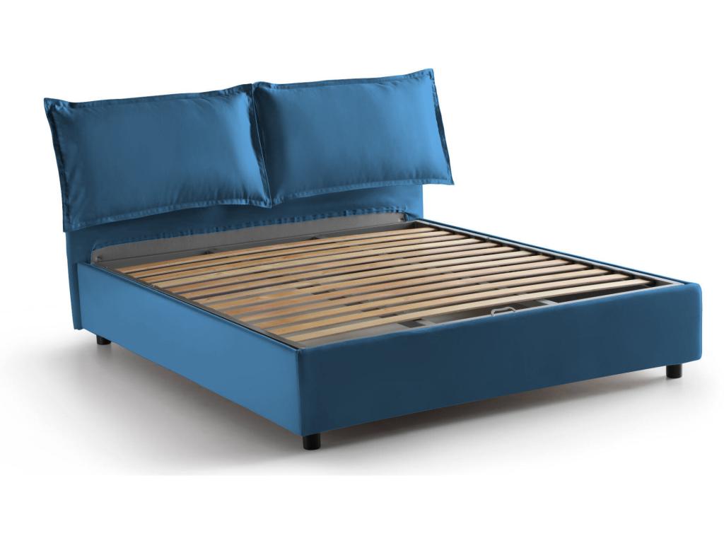 Materasso in tessuto blu, 140 x 200 cm