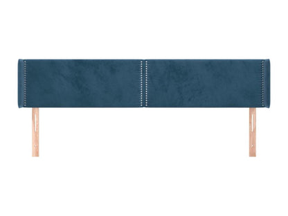 Letto in velluto blu, 203 x 16 x 78 cm