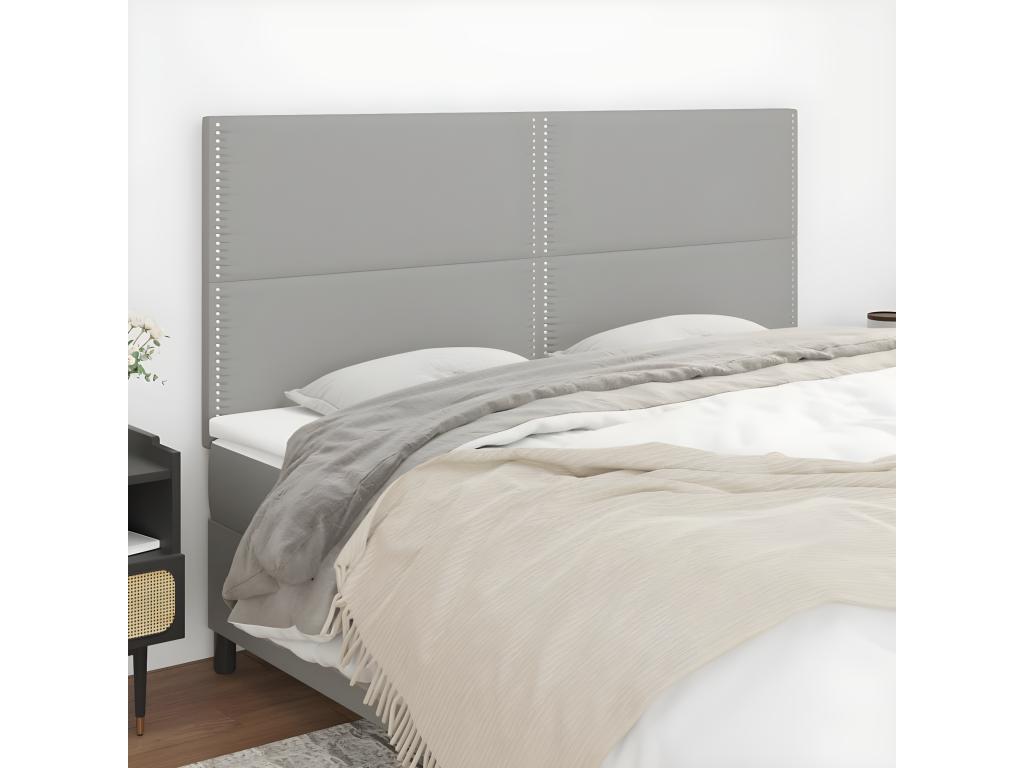 Letto in tessuto grigio, 80 x 5 x 78 cm