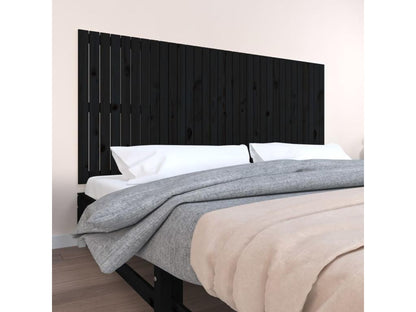 Letto in legno massello nero, 204 x 3 x 90 cm
