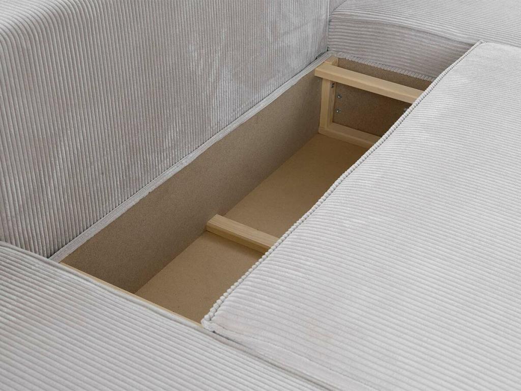 Divano grigio, 370 x 181 x 94 cm