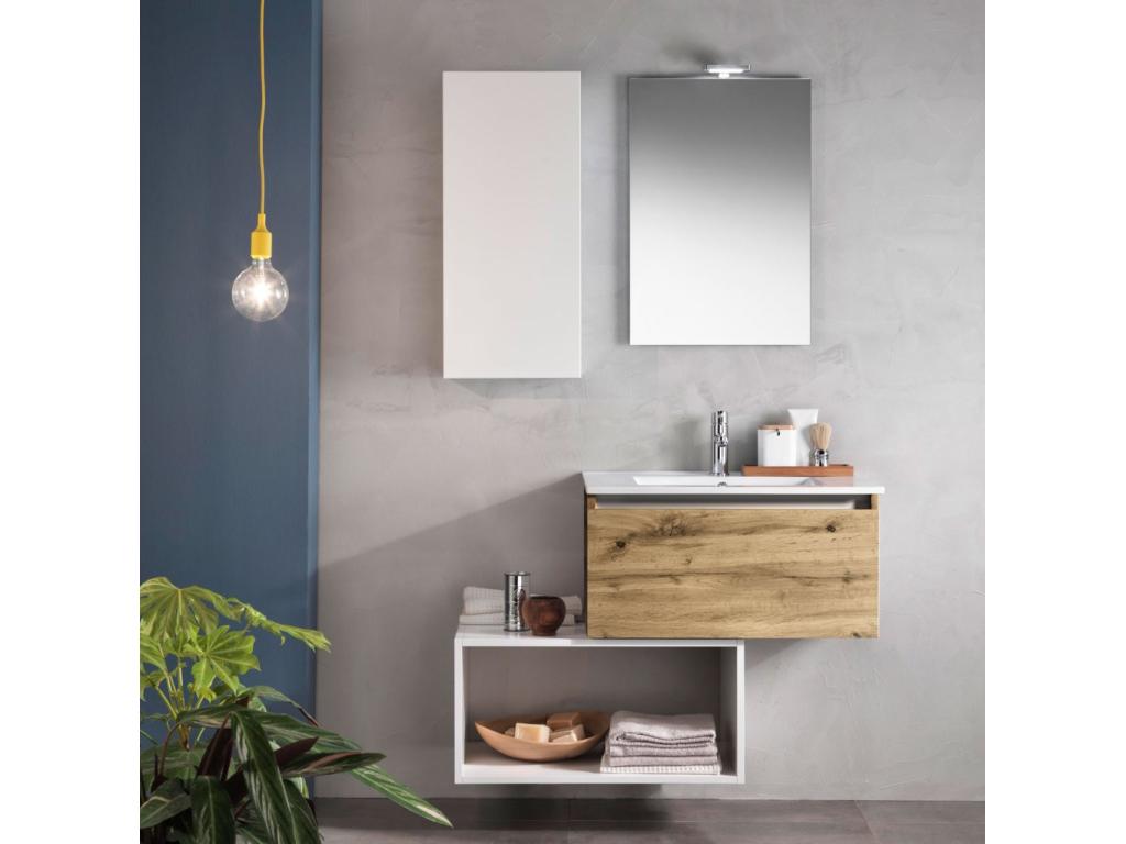 Armadio in legno di rovere naturale