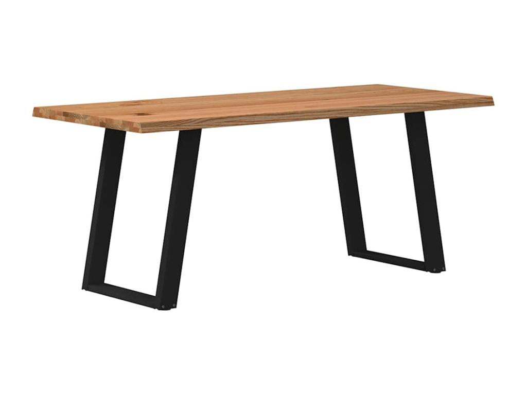 Tavolo da pranzo in legno di quercia marrone