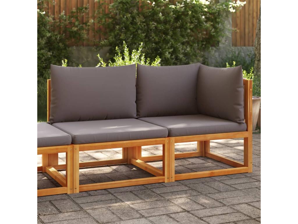 Divano in legno massello marrone