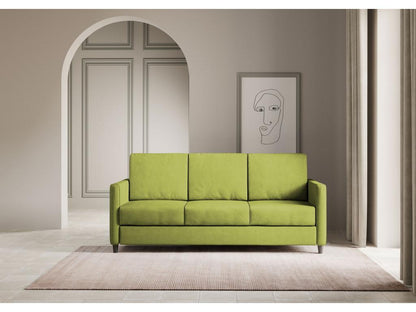 Divano in tessuto verde