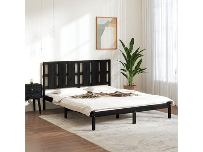 Materasso in legno massello nero, 150 x 200 cm