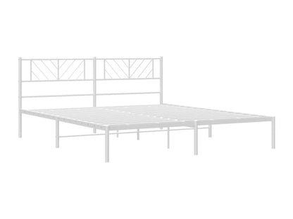 Struttura letto in metallo bianco, 183 x 213 cm