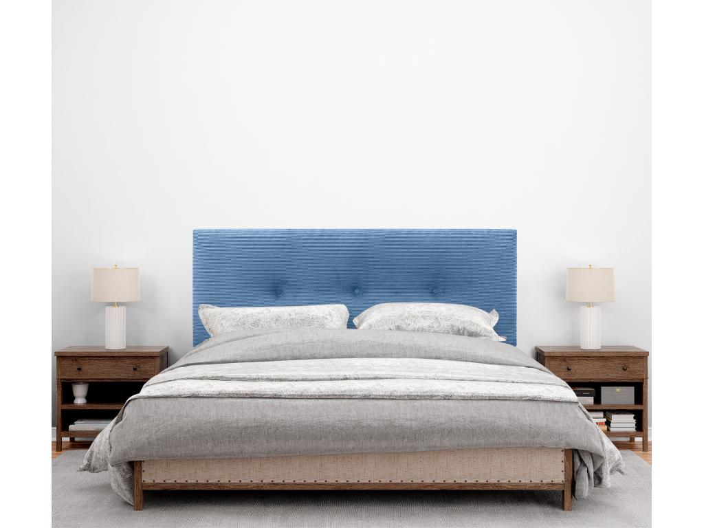 Letto in velluto blu, 160 x 50 cm