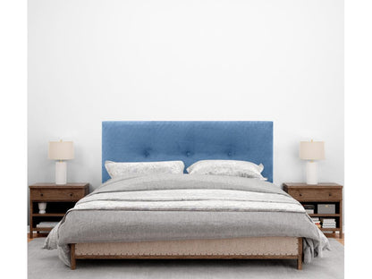 Letto in velluto blu, 160 x 50 cm