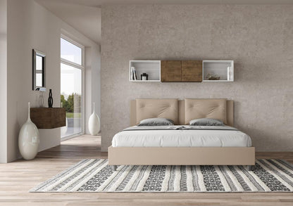 Letto in similpelle, 200 x 210 cm