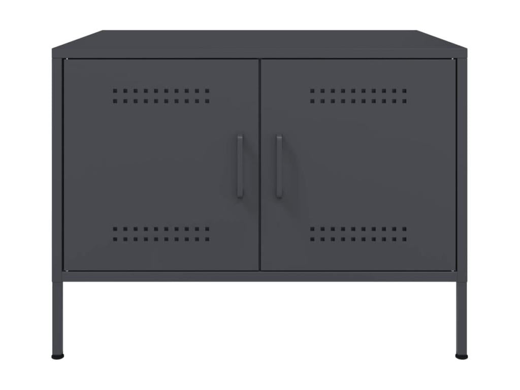 Tavolino da caffè antracite, 68 x 50 x 50,5 cm