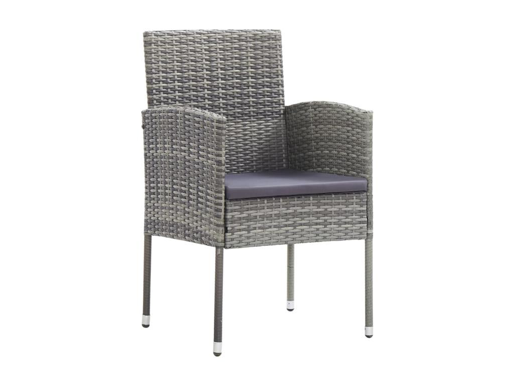 Mobili per la casa in vimini intrecciato in resina grigia - dlz1766583096638