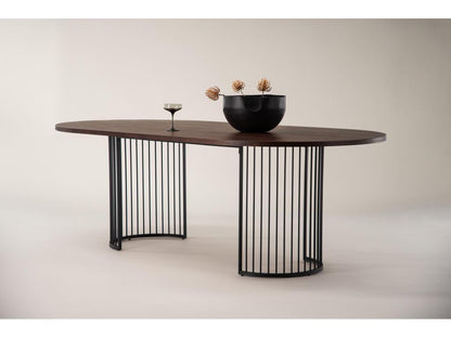 Tavolo da pranzo marrone, 110 x 220 x 75 cm