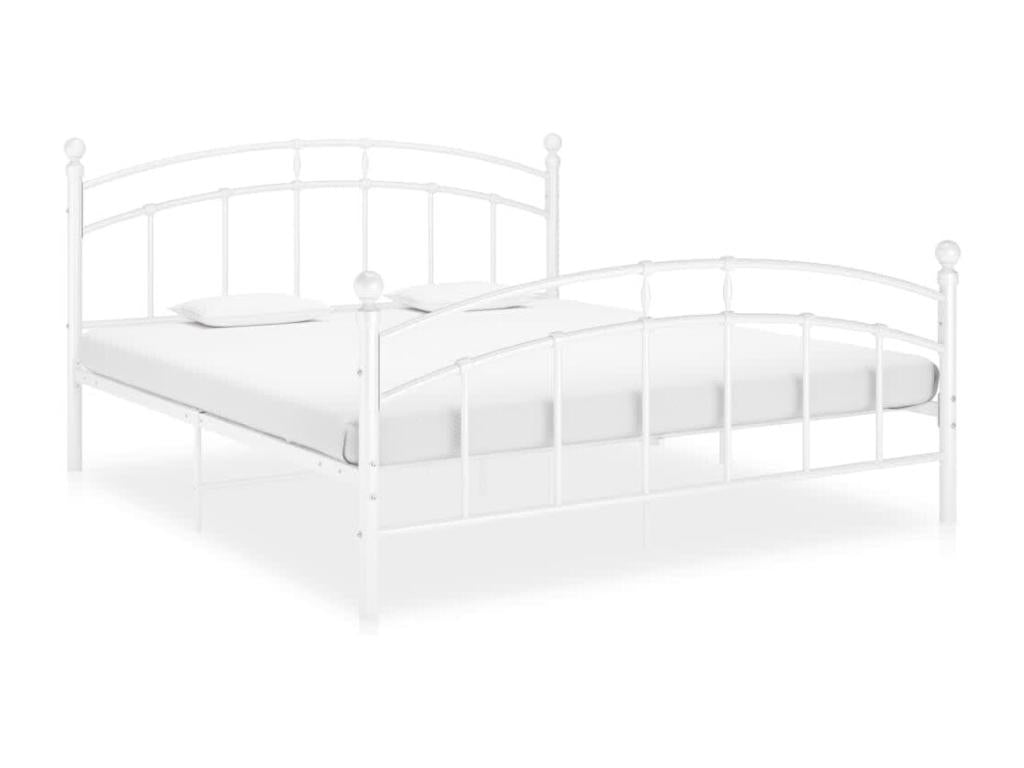 Struttura letto in metallo bianco, 180 x 200 cm