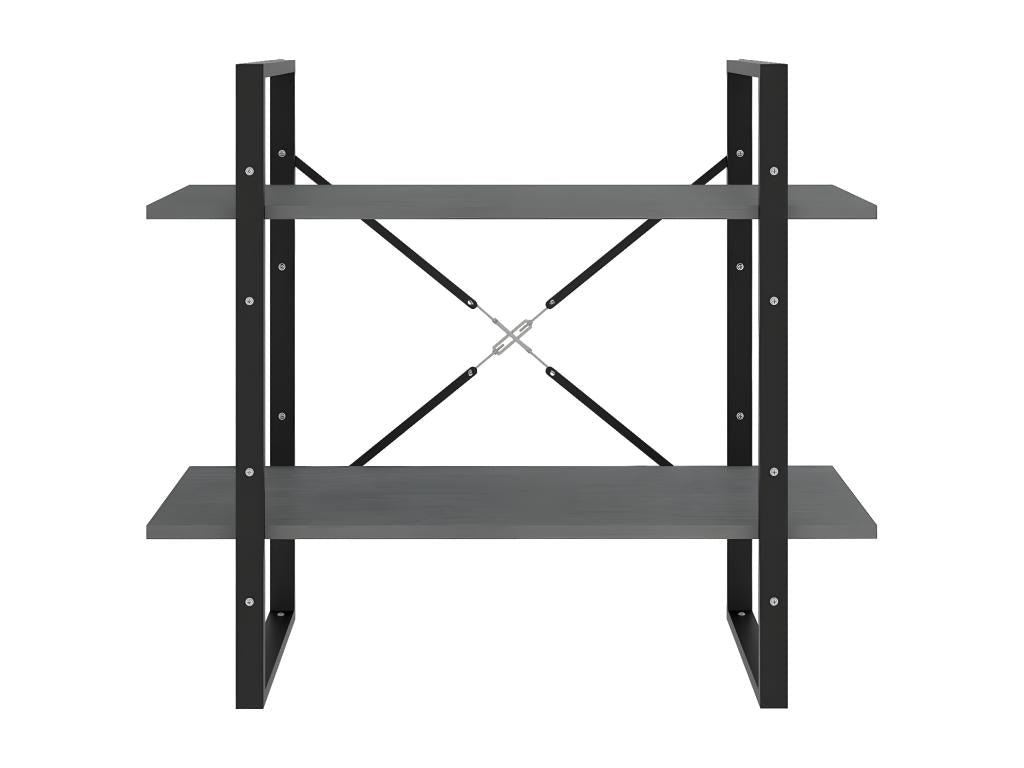 Libreria in legno di pino grigio, 80 x 30 x 70 cm