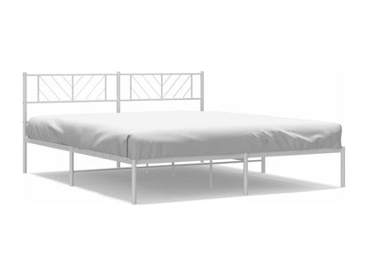 Struttura letto in metallo bianco, 183 x 213 cm