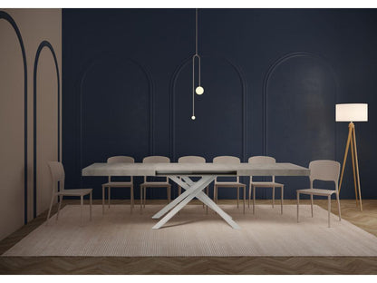 Tavolo grigio, 90 x 160 cm