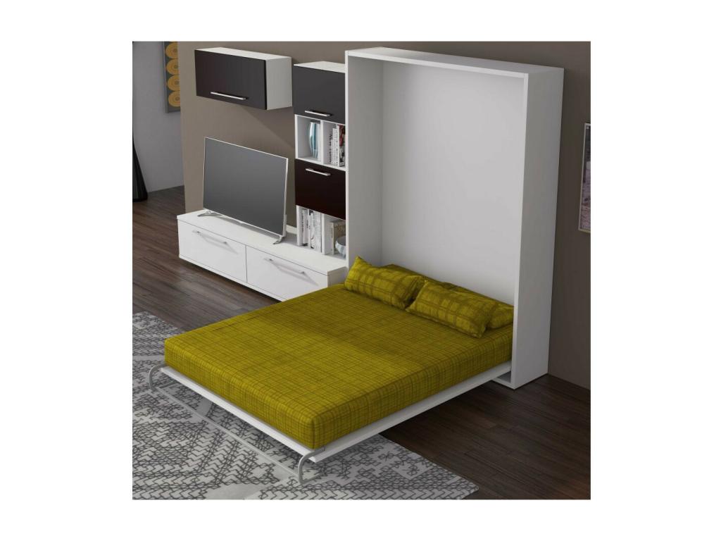 Letto grigio, 140 x 190 cm