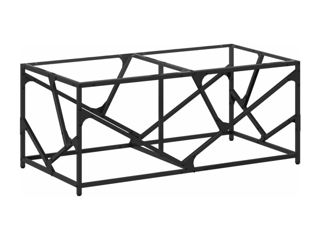 Tavolino da caffè in vetro, 98,5 x 50 x 41 cm