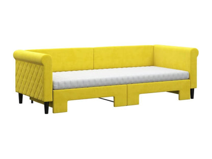 Materasso in velluto giallo, 80 x 200 cm