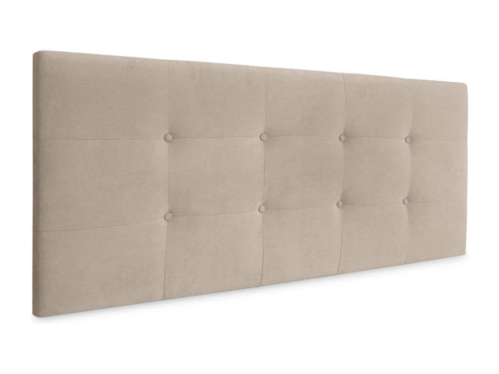 Letto in tessuto beige, 160 x 60 cm