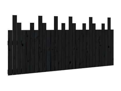 Letto in legno massello nero, 185 x 3 x 80 cm