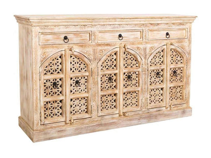 Credenza beige, 165 x 44 x 100 cm