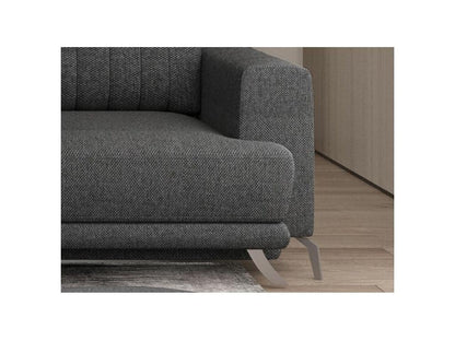 Divano letto in tessuto grigio