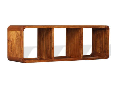 Mobile TV in legno massello marrone, 120 x 30 x 40 cm