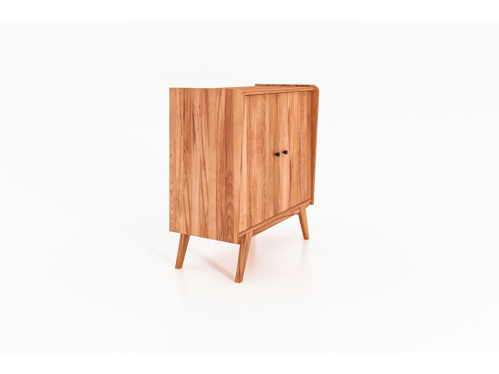 Cassettiera in legno massello naturale