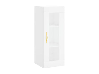 Credenza in legno ingegnerizzato bianco, 34,5 x 34 x 180 cm