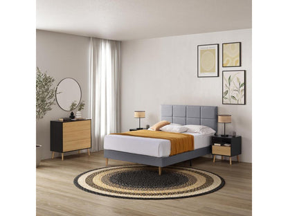 Struttura letto antracite, 90 x 190 cm