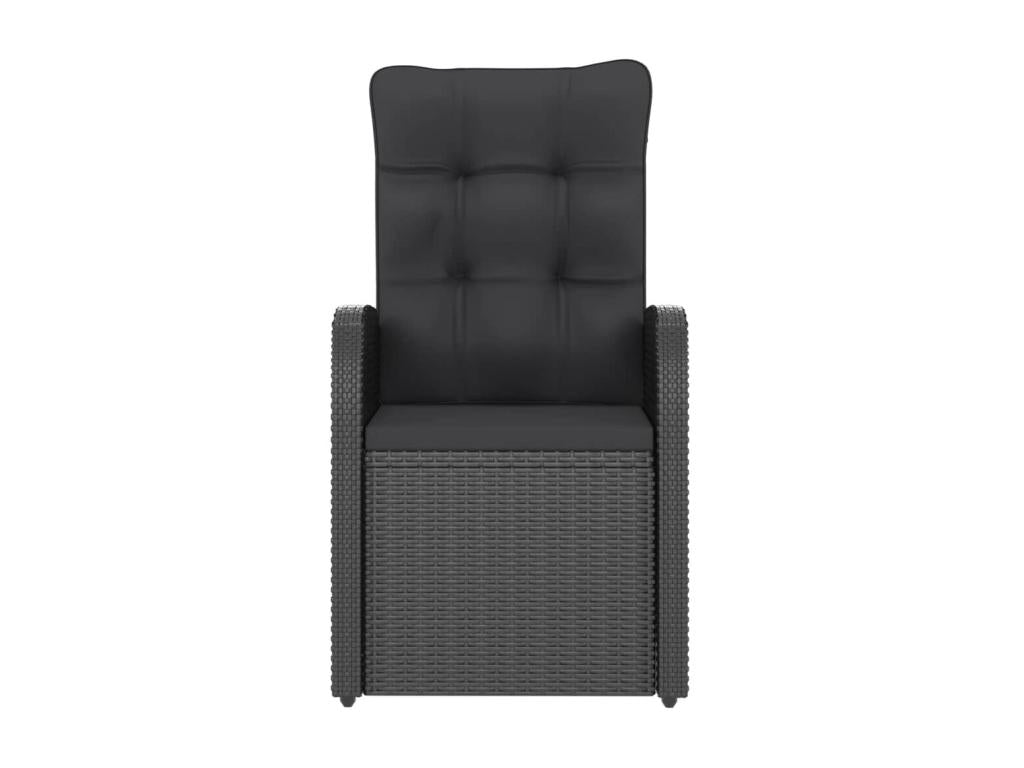 Mobili per la casa in vimini intrecciato in resina nera - dlz1766584026642