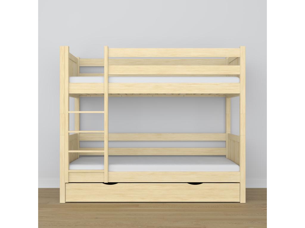 Letto in legno di pino giallo, 100 x 200 cm